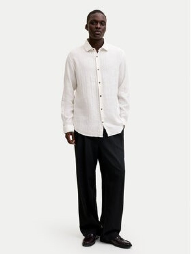 Jack & Jones Koszula Blaparker 12292161 Écru Regular Fit