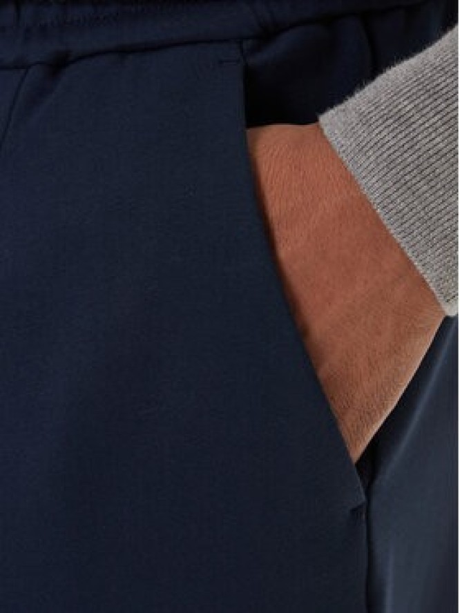 Calvin Klein Chinosy LV04LE613G Granatowy Slim Fit