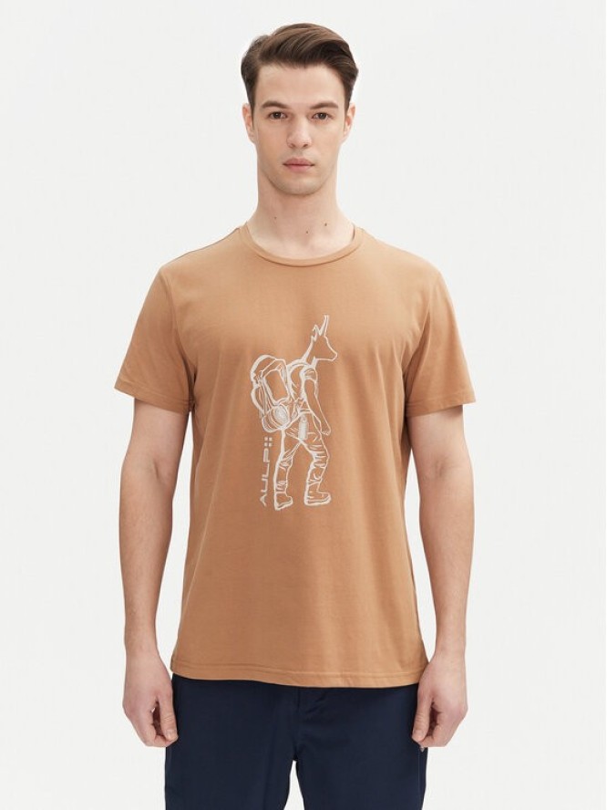 Aulp T-Shirt Ticco Pomarańczowy Regular Fit