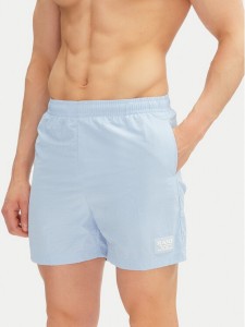 Karl Kani Szorty kąpielowe Retro Trademark 60550027 Błękitny Regular Fit