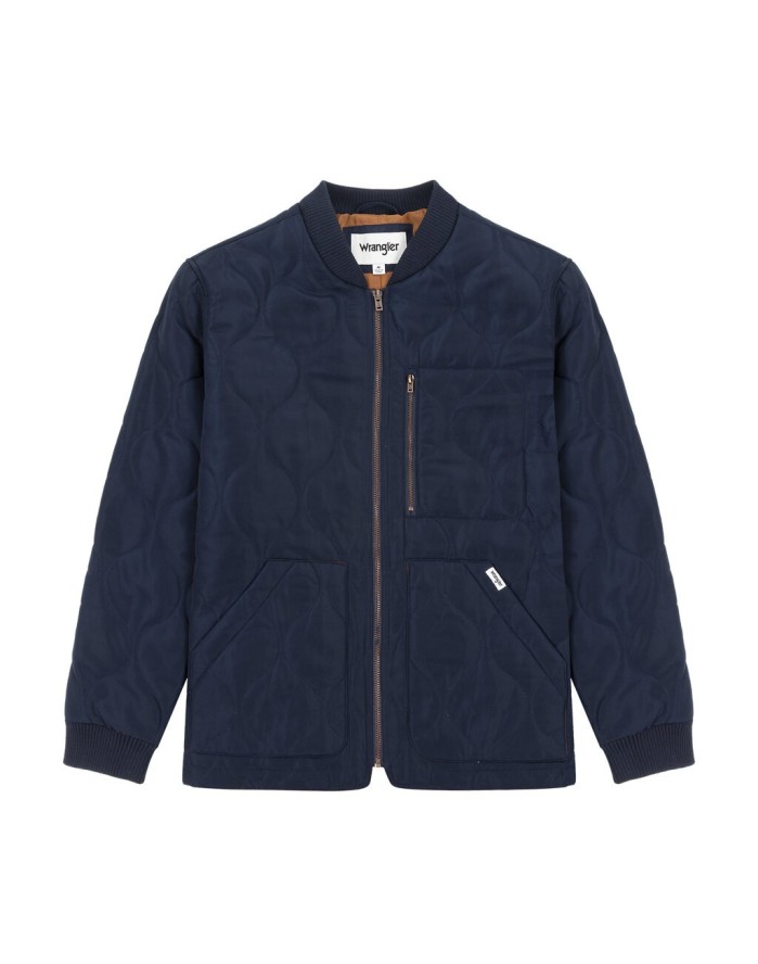 WRANGLER PADDED JACKET MESKA KURTKA PRZEJŚCIOWA JESIENNA CIEPŁA NAVY W40KWU114 W40K011976