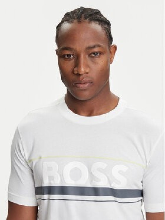 BOSS T-Shirt Iconic Zone 50550113 Biały Regular Fit