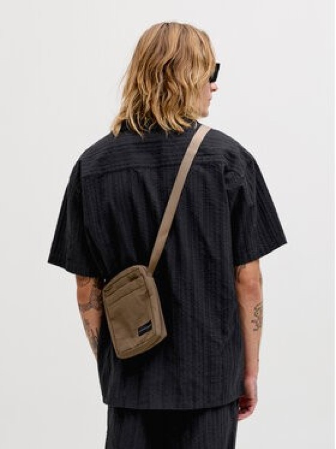 Jack & Jones Komplet koszula i szorty materiałowe Tyson 12297649 Czarny Relaxed Fit