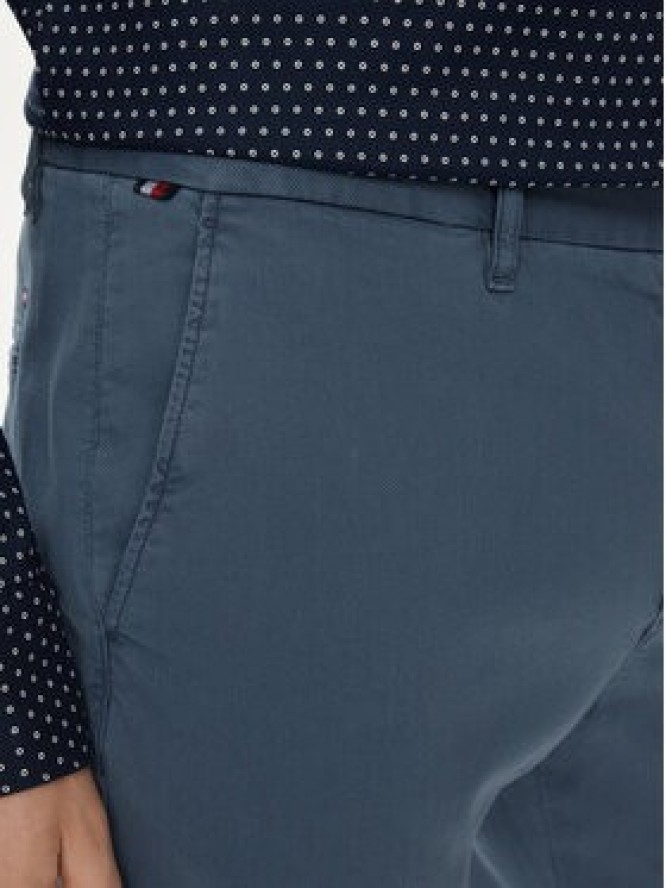 Tommy Hilfiger Chinosy Bleecker MW0MW33910 Niebieski Slim Fit
