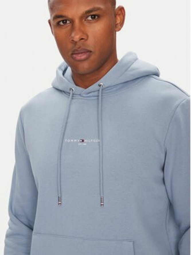 Tommy Hilfiger Bluza Logo MW0MW32673 Niebieski Regular Fit