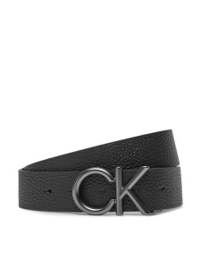 Calvin Klein Pasek Męski Ck Hallmark Logo 35Mm Adj LV04D7035G Czarny