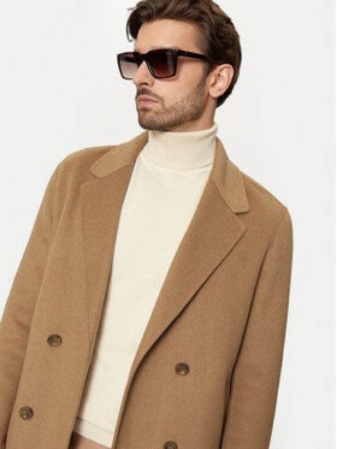 Guess Płaszcz wełniany M4BL47 WGJU2 Beżowy Regular Fit