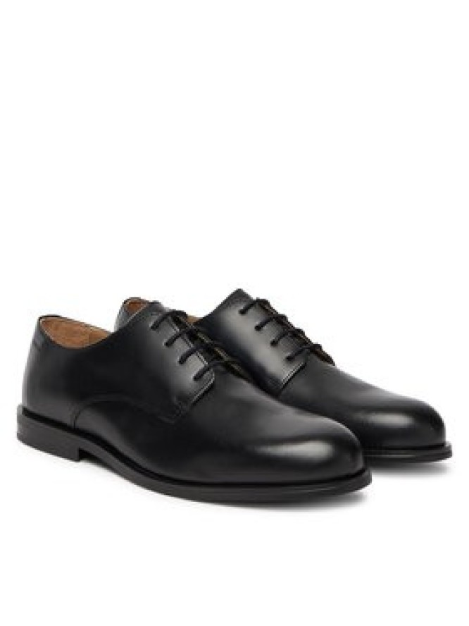 Calvin Klein Półbuty Ess Rubber Derby Lth HM0HM02056 Czarny