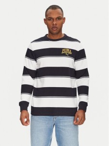 Puma Bluza Class Striped 684647 Granatowy Regular Fit
