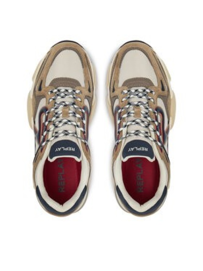 REPLAY Sneakersy GMS9M .000.C0008T Beżowy