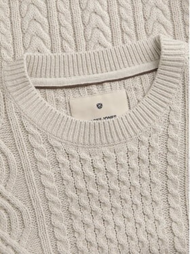 Jack & Jones Sweter Blusean 12283486 Beżowy Regular Fit