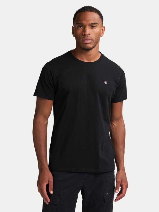 Petrol Industries T-Shirt M-ROS-TSR002 Czarny Regular Fit