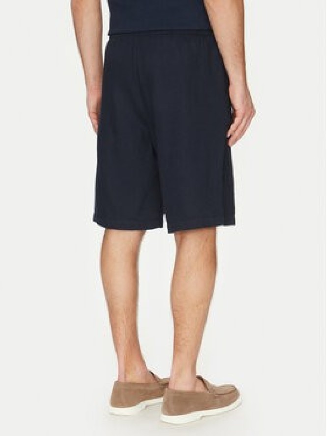 Guess Szorty materiałowe F5GD00 WH4J0 Granatowy Regular Fit