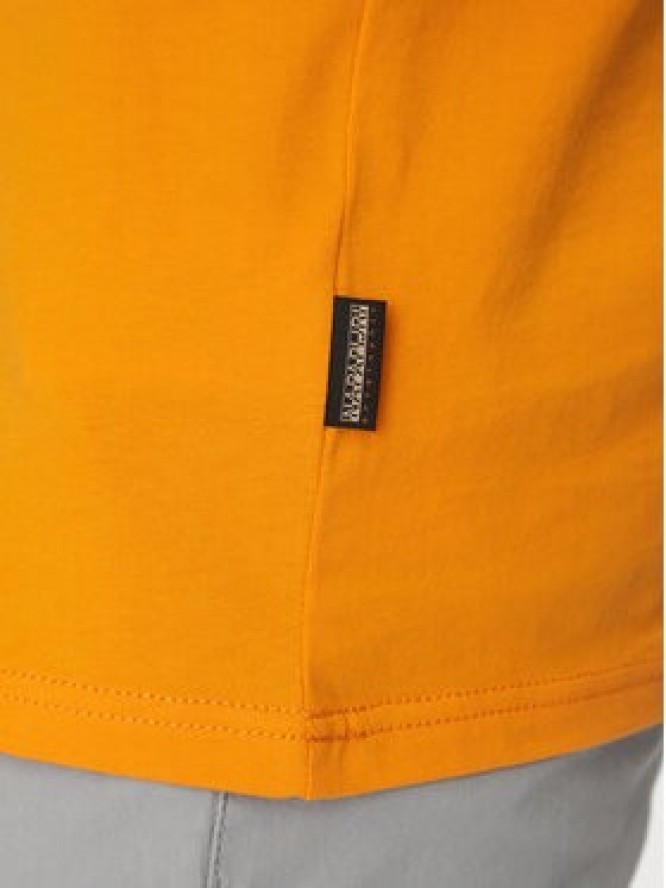 Napapijri T-Shirt Salis NP0A4H8D Pomarańczowy Regular Fit