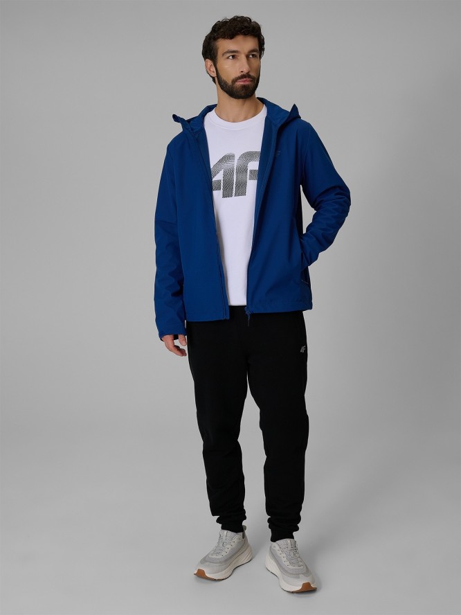 4F Kurtka softshell membrana 5000 męska - granatowa XL