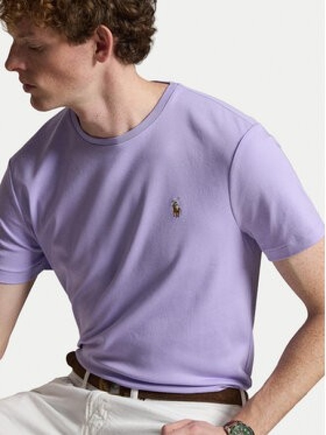 Polo Ralph Lauren T-Shirt 710740727507 Fioletowy jasny Regular Fit
