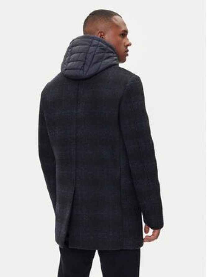 Geox Płaszcz zimowy Claudio M5615A T3289 F0388 Granatowy Regular Fit