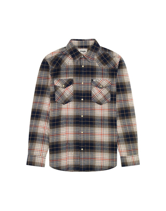 WRANGLER MĘSKA KOSZULA WESTERN SHIRT NAVY RED 112357248 W5B4008852