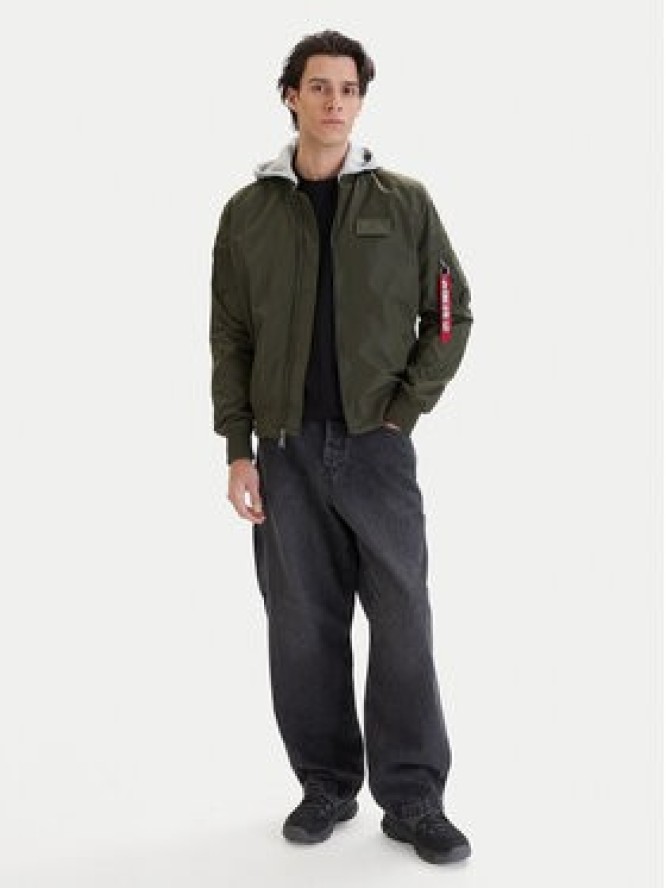 Alpha Industries Kurtka bomber Ma-1 196108 Szary Regular Fit
