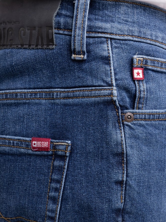 Jeansy męskie dopasowane niebieskie Martin 553