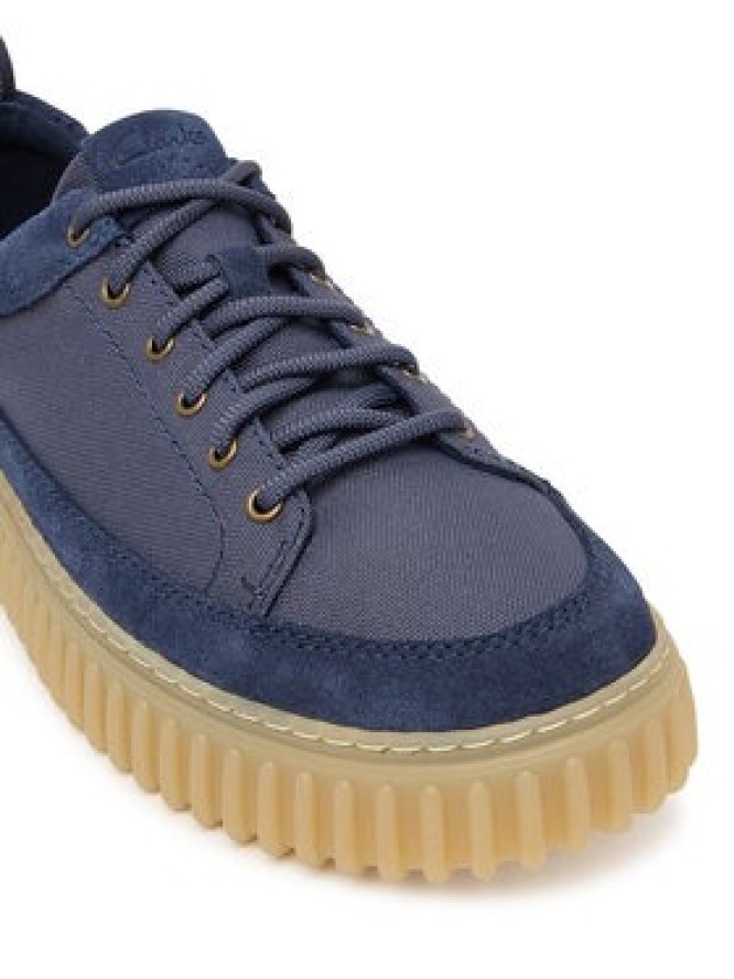 Clarks Sneakersy Torhill Lace 26186153 Granatowy