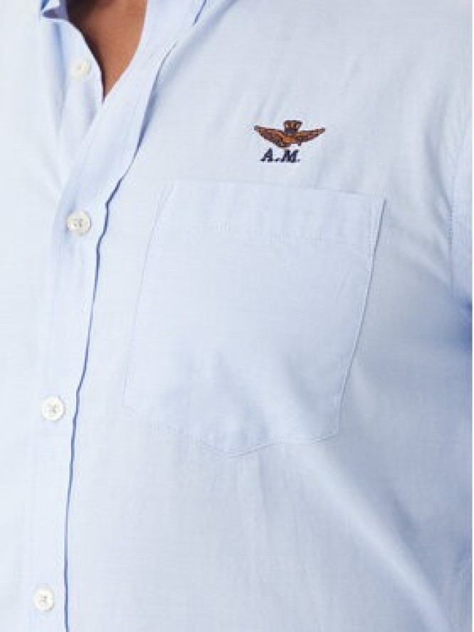 Aeronautica Militare Koszula 252CA1277UCT03532 Błękitny Regular Fit