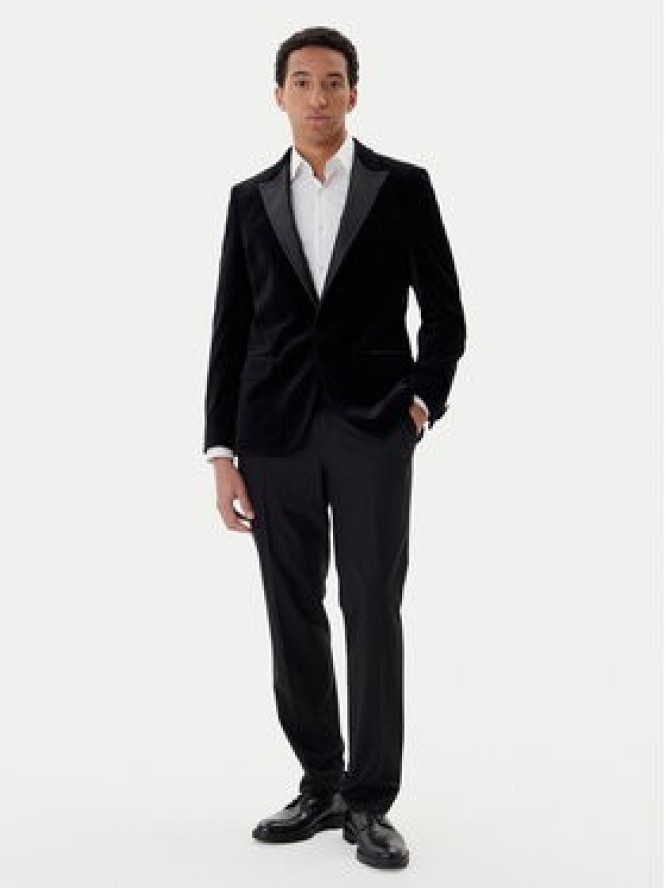 HUGO Marynarka Henry254E1X 50549032 Czarny Slim Fit