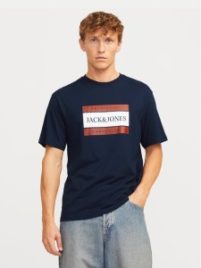 Jack & Jones T-Shirt Fredeiksberg 12262492 Granatowy Regular Fit