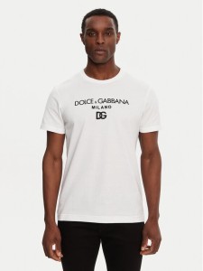 Dolce&Gabbana T-Shirt G8PD7Z G7B9X Biały Regular Fit