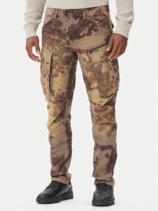 G-Star Raw Spodnie materiałowe Rovic Zip 3D D02190-E081 Khaki Tapered Fit