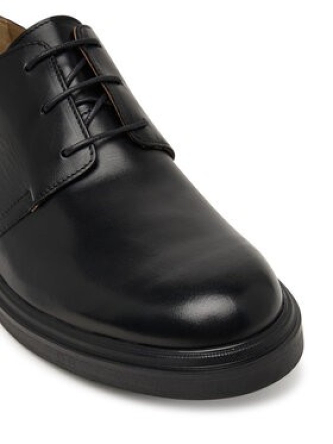 Calvin Klein Półbuty Cupped Postman Derby Laceup Lth HM0HM01996 Czarny