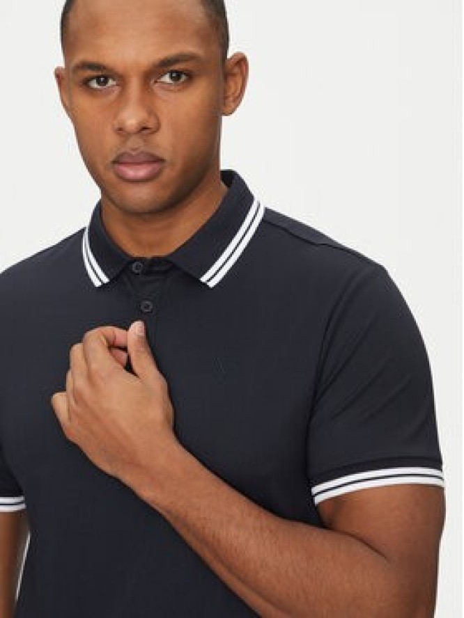 Guess T-Shirt M2GP34 KARS0 Granatowy Regular Fit