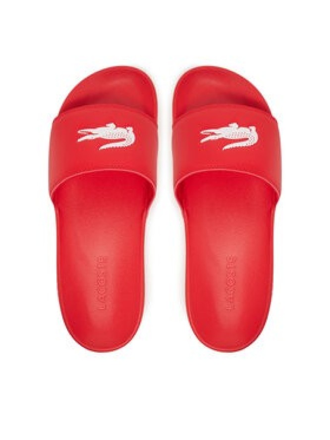 Lacoste Klapki Serve Sliders 7-49CMA0041 Czerwony