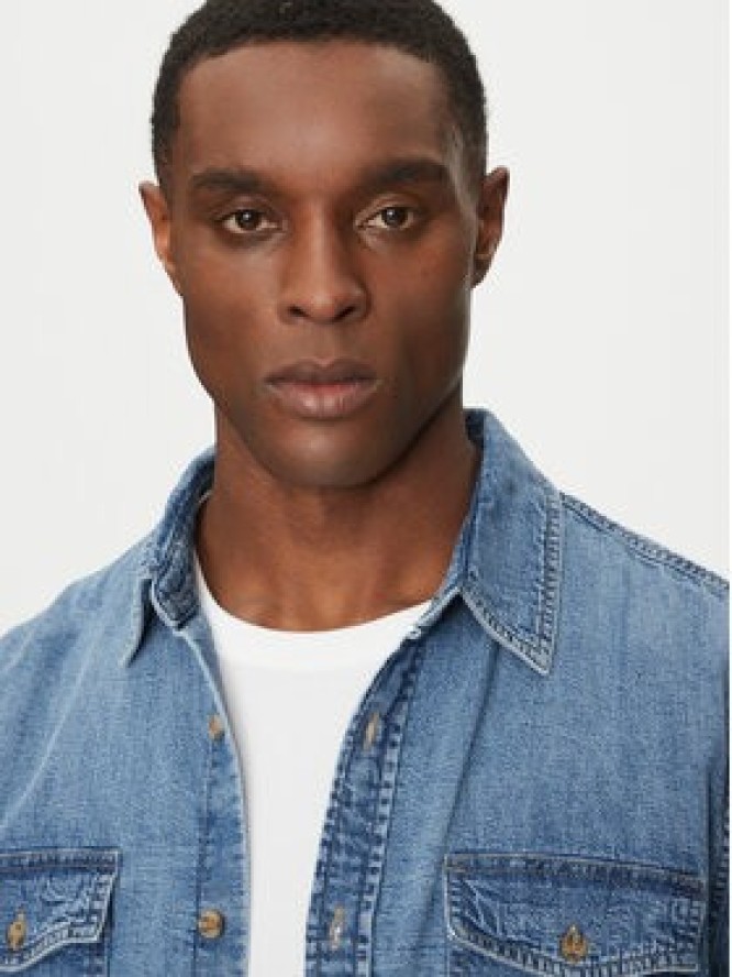 Guess Jeans Koszula jeansowa M4YH56 D5EI2 Granatowy Regular Fit