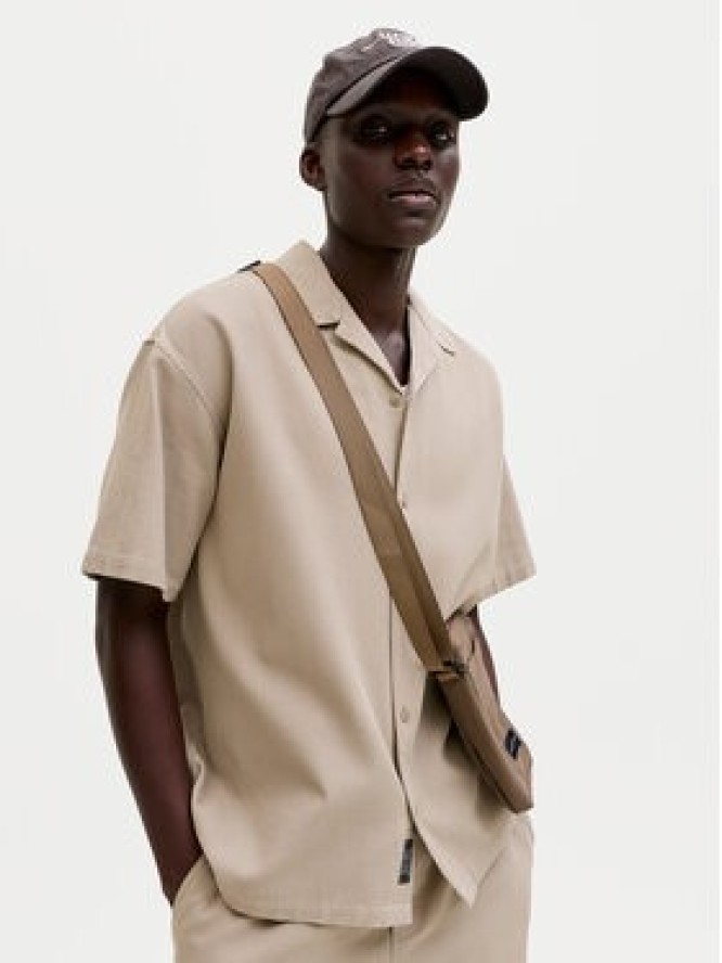 Jack & Jones Koszula Global 12295551 Beżowy Relaxed Fit