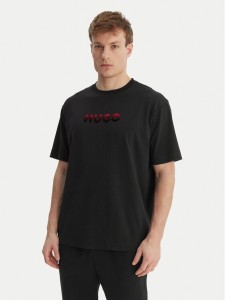 HUGO T-Shirt Gradient 50556667 Czarny Regular Fit