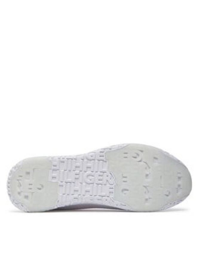 Tommy Hilfiger Sneakersy Corporate Knit Rib Runner FM0FM02838 Biały