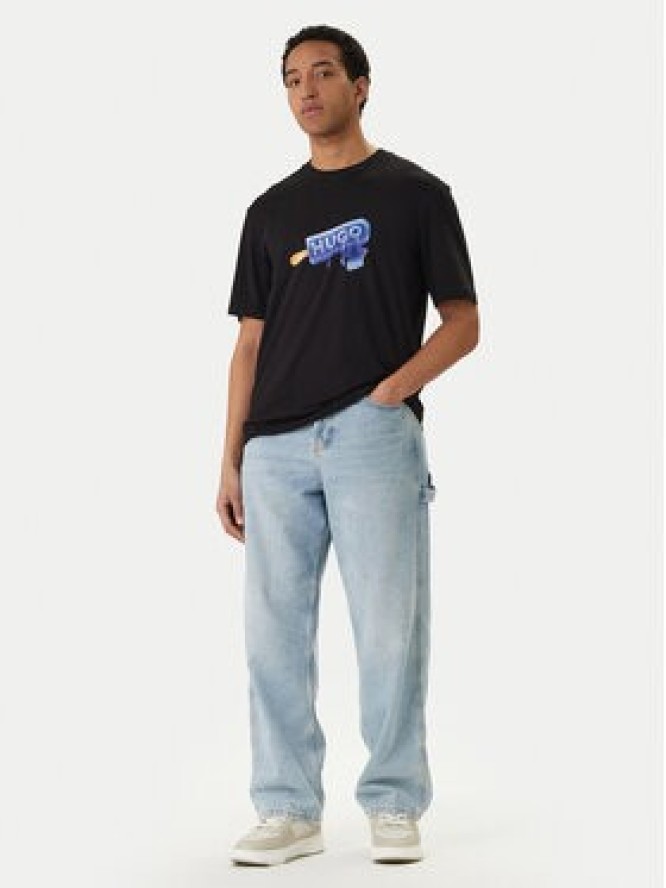 HUGO T-Shirt 50560049 Czarny Regular Fit