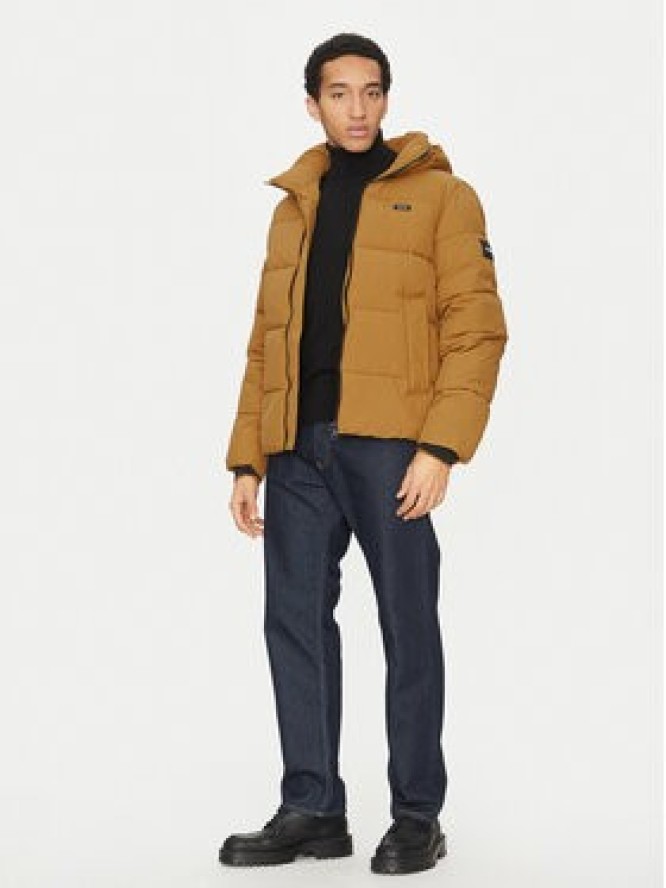 Calvin Klein Kurtka zimowa Crinkle K10K110336 Brązowy Regular Fit