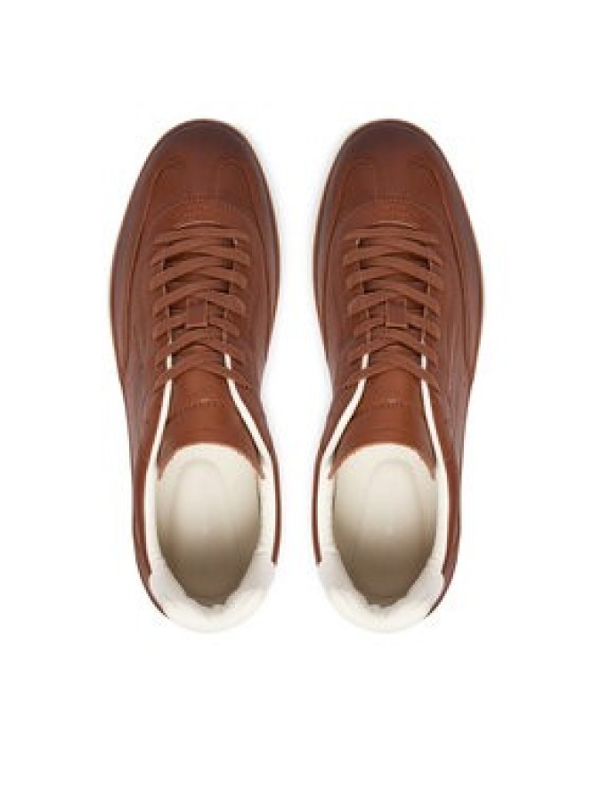 Tommy Hilfiger Sneakersy Th Lo Lux 1A2 Cognac FM0FM05870 Brązowy