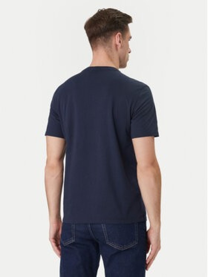 Calvin Klein T-Shirt Micro Logo LV04LC255G Granatowy Regular Fit