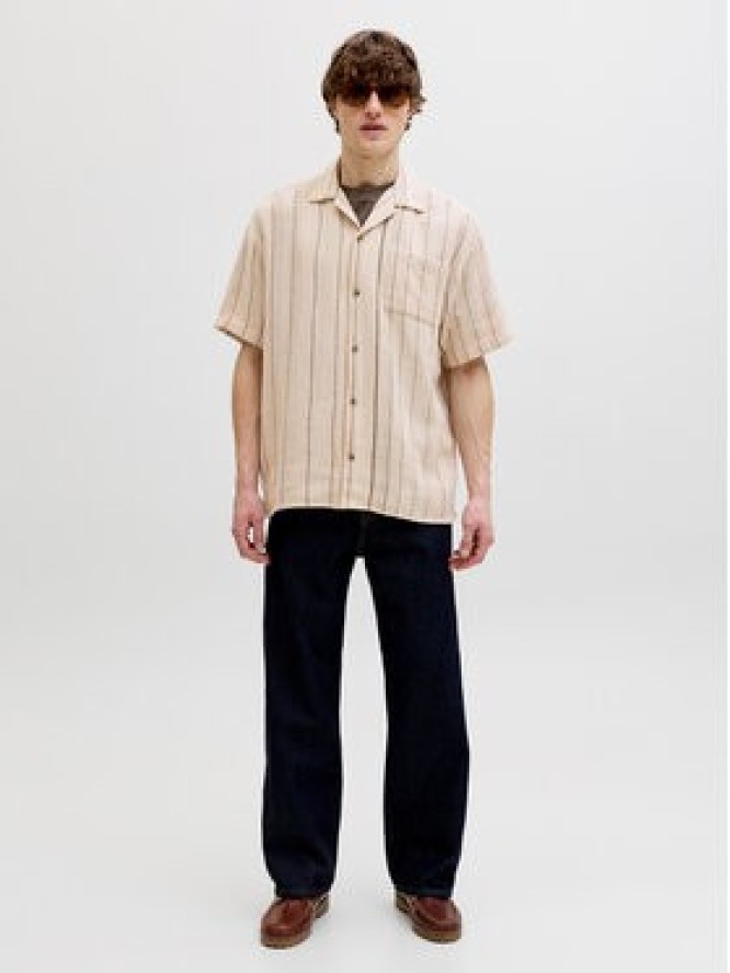 Jack & Jones Koszula Bradley 12290119 Beżowy Regular Fit