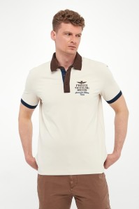 Polo męskie z haftem AERONAUTICA MILITARE