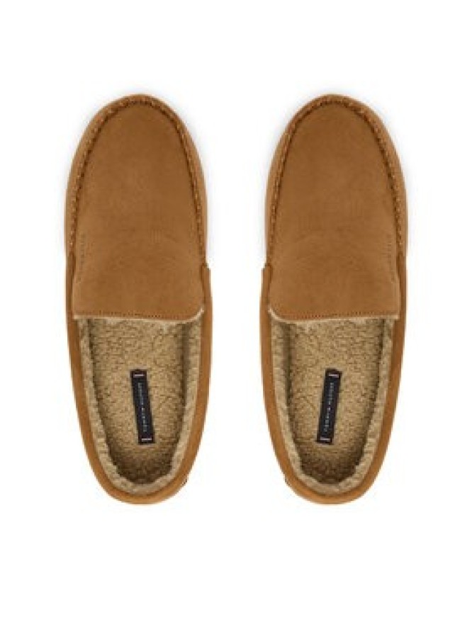Tommy Hilfiger Kapcie M Driver House FM0FM05617 Brązowy