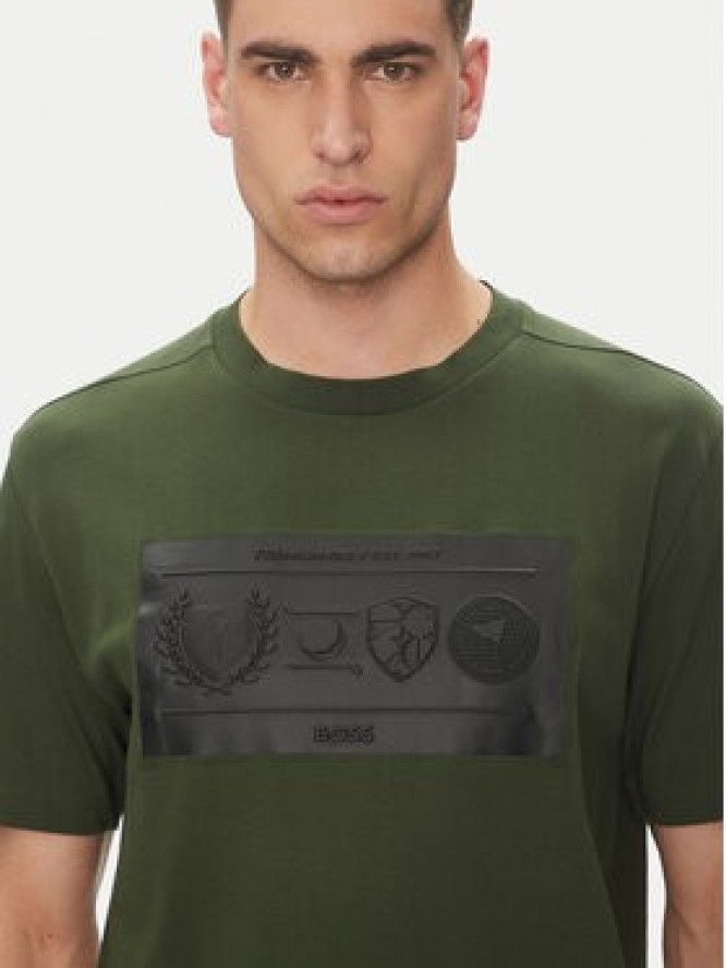 BOSS T-Shirt 50538112 Zielony Regular Fit