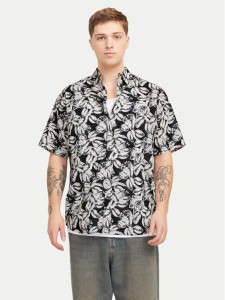 Jack & Jones Koszula Joshua 12271089 Czarny Wide Fit