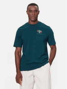 adidas T-Shirt 3-Stripes Lights Giftbox Graphic JN2498 Zielony Regular Fit