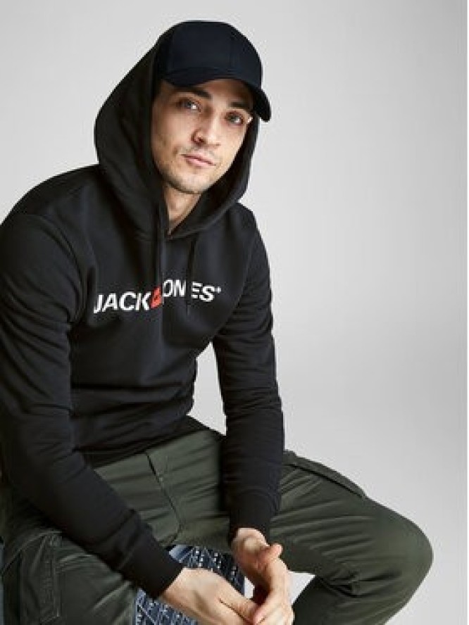 Jack & Jones Bluza Corp Old Logo 12137054 Czarny Regular Fit