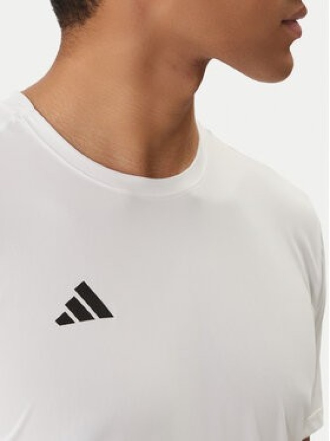 adidas Koszulka techniczna Adizero Essentials IN1157 Biały Slim Fit