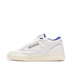 Buty Reebok Club C Mid II Vintage Białe/Niebieskie